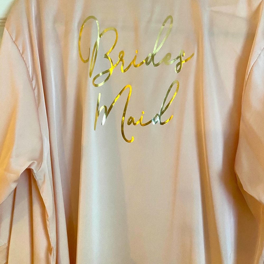 Light pink bridesmaid robe ONESIZE
